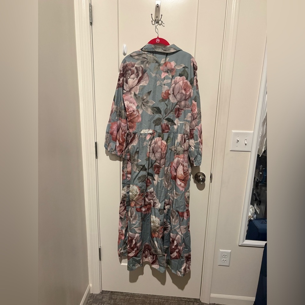Anthropologie Anthropologie Loverly Grey The Bettina Shirt Dress Maxi XL NWT - Picture 5 of 6